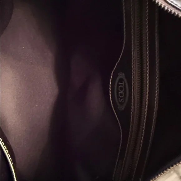 NWOT Tod's Black embellished Beaded tote Bag W/dustbag - Picture 12 of 16